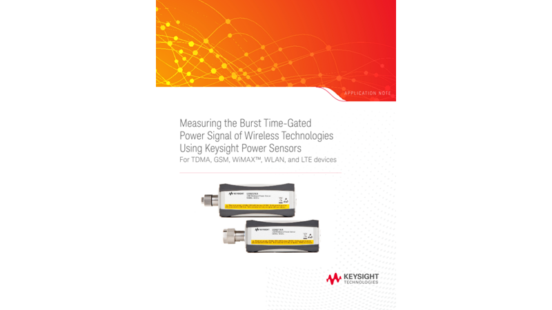 Measuring the Burst Time-Gated Power Signal of Wireless Technologies Using Agilent Power Sensors